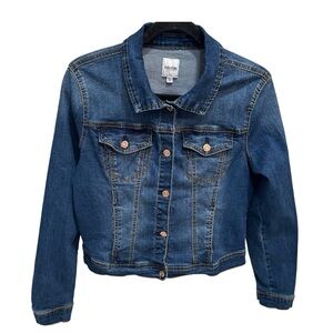 Kensie Dark Blue Denim Jean Jacket